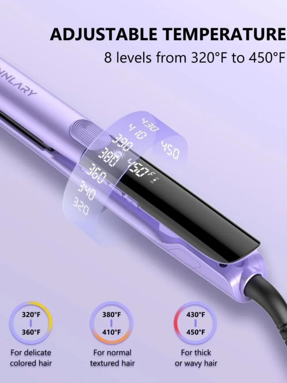 2-in-1 Hair Straightener & Curler, 1 Inch Titanium Ceramic, Ionic, Dual Voltage